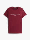Rosu Tricou Slim Fit Cu Logo  Barbati