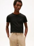 Negru Tricou Slim Fit TH Flex  Barbati