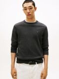 Gri Jumper Din Bumbac Si Casmir Crew Neck  Barbati