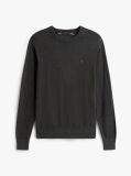 Gri Jumper Din Bumbac Si Casmir Crew Neck  Barbati