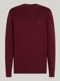 Rosu Jumper Din Bumbac Si Casmir Crew Neck  Barbati