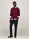 Rosu Jumper Din Bumbac Si Casmir Crew Neck  Barbati