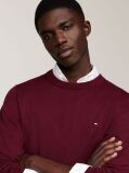 Rosu Jumper Din Bumbac Si Casmir Crew Neck  Barbati