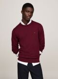 Rosu Jumper Din Bumbac Si Casmir Crew Neck  Barbati