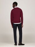 Rosu Jumper Din Bumbac Si Casmir Crew Neck  Barbati
