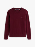 Rosu Jumper Din Bumbac Si Casmir Crew Neck  Barbati