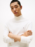 Bej Jumper Din Bumbac Si Casmir Roll Neck  Barbati