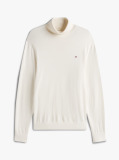 Bej Jumper Din Bumbac Si Casmir Roll Neck  Barbati