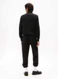 Negru Cardigan Din Bumbac Si Casmir Zip-Thru  Barbati