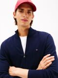 Blue Cardigan Din Bumbac Si Casmir Zip-Thru  Barbati