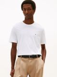 White Flag Embroidery Crew Neck T-Shirt  Men