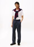 Alb Tricou Din Tricotaj Interlock  Barbati