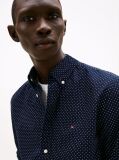 Blue TH Flex Regular Fit Polka Dot Shirt  Men