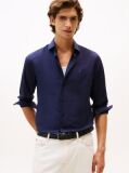 Blue Camasa Flex Slim Fit Din Poplin   Barbati