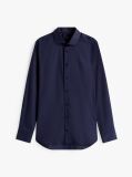 Blue Camasa Flex Slim Fit Din Poplin   Barbati