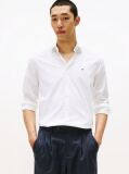Alb Camasa Flex Slim Fit Din Poplin   Barbati