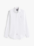 Alb Camasa Flex Slim Fit Din Poplin   Barbati