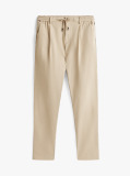 Khaki Pantaloni Twill Harlem Tapered Performance  Barbati