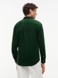 Verde Camasa Regular Corduroy Cu Broderie Flag  Barbati