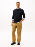 Blue Mercerized Jacquard Tricou Cu Maneca Lunga  Barbati