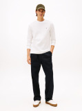 Bej Mercerized Jacquard Tricou Cu Maneca Lunga  Barbati