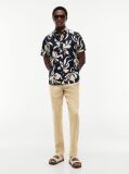 Khaki Harlem Pantaloni Chino Din Amestec De In Cu Croiala Tapered  Barbati