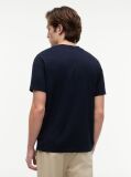 Blue Tricou Cu Guler Rotund Si Logo  Barbati
