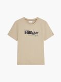 Bej Tricou Cu Imprimeu Grafic Si Logo  Barbati