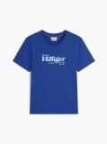 Blue Tricou Cu Imprimeu Grafic Si Logo  Barbati