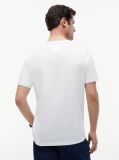 Alb Tricou Cu Imprimeu Grafic Si Logo  Barbati