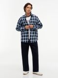 Blue Tommy Hilfiger x FRGMT Pantaloni Chinos Cu Croiala Lejera Si Nasture  Barbati
