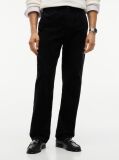 Negru Pantaloni Chinos Dover Din Catifea Cu Croiala Regular Dreapta  Barbati