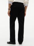 Negru Pantaloni Chinos Dover Din Catifea Cu Croiala Regular Dreapta  Barbati