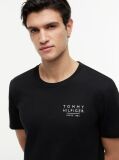 Negru Tricou Din Jersey Cu Imprimeu Grafic Pe Spate Cu Steag Ondulat  Barbati