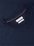 Blue Tricou Din Jersey Cu Imprimeu Grafic Pe Spate Cu Steag Ondulat  Barbati