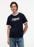 Blue Tommy Hilfiger x FRGMT Ringer T-Shirt Cu Croiala Regular  Barbati