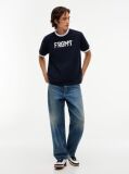 Blue Tommy Hilfiger x FRGMT Ringer T-Shirt Cu Croiala Regular  Barbati