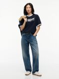 Blue Tommy Hilfiger x FRGMT Ringer T-Shirt Cu Croiala Regular  Barbati