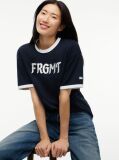 Blue Tommy Hilfiger x FRGMT Ringer T-Shirt Cu Croiala Regular  Barbati