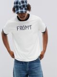 Bej Tommy Hilfiger x FRGMT Ringer T-Shirt Cu Croiala Regular  Barbati