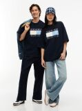 Blue Tommy Hilfiger x FRGMT T-Shirt Din jerseu Cu Croiala Lejera  Barbati