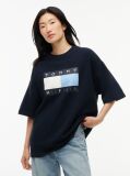 Blue Tommy Hilfiger x FRGMT T-Shirt Din jerseu Cu Croiala Lejera  Barbati