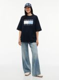 Blue Tommy Hilfiger x FRGMT T-Shirt Din jerseu Cu Croiala Lejera  Barbati
