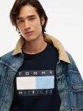 Blue Tommy Hilfiger x FRGMT T-Shirt Din jerseu Cu Croiala Lejera  Barbati