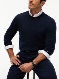 Blue New York Label Pure Wool Jumper  Men