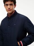 Blue Global Stripe Padded Relaxed Bomber Jacket  Men