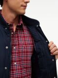 Blue Global Stripe Padded Relaxed Bomber Jacket  Men