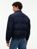Blue Global Stripe Padded Relaxed Bomber Jacket  Men