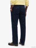 Blue Pantaloni Chinos Denton Din Catifea Fina Cu Croiala Slim Si Dreapta  Barbati
