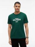 Verde T-Shirt Din Jerseu Cu Logo Si Guler Rotund  Barbati